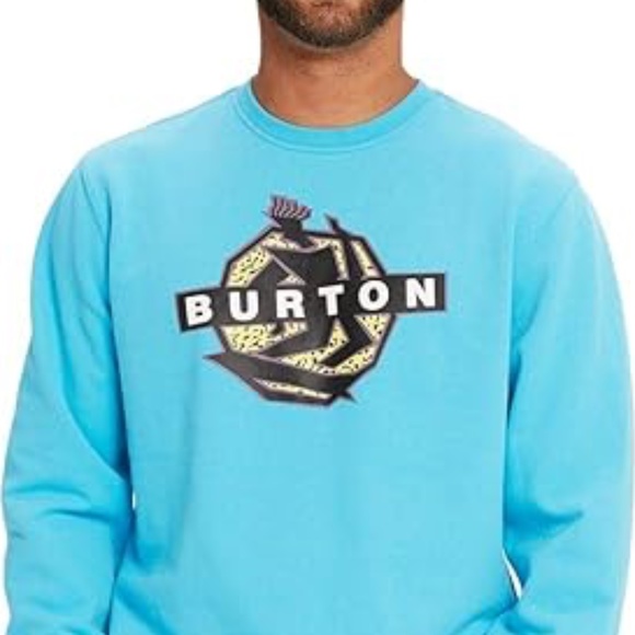 Burton men's black Grandview Crewneck cotton fleece top - Picture 2 of 7
